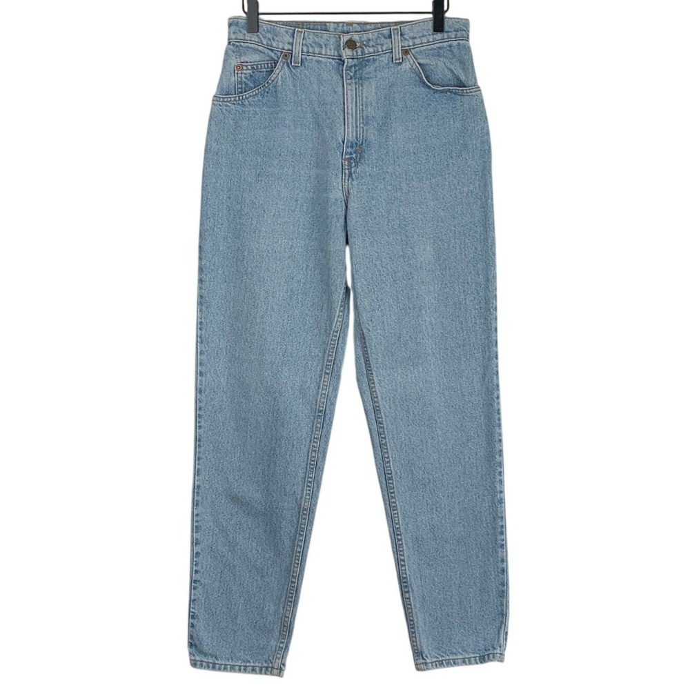 VTG LEVI'S 951 Orange Tab High Waisted Tapered Leg Jeans Sz 10 Med Light Wash
